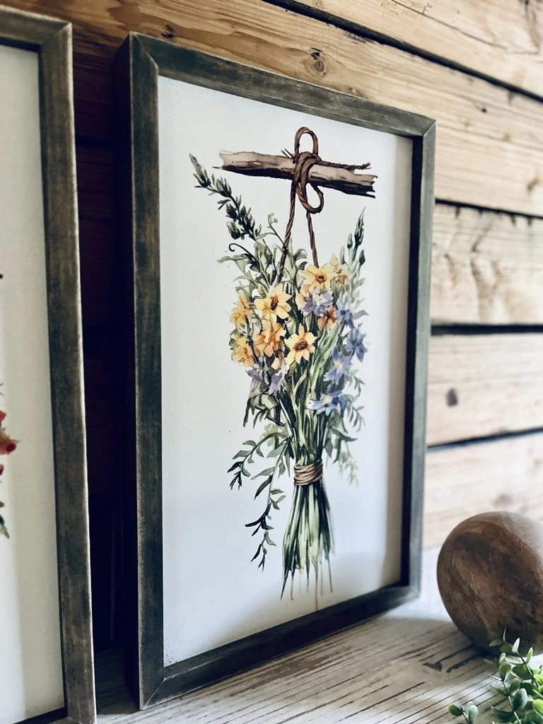 Vintage Flower Market Sign Set – Dried Floral Wall Art – Botanical Farmhouse Decor – Framed Herb Bouquet Prints – Kitchen Or Garden Art 13 Vintage Flower Market Sign Set – Dried Floral Wall Art – Botanical Farmhouse Decor – Framed Herb Bouquet Prints – Kitchen Or Garden Art - Image 13