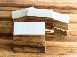 Wisconsin Coasters | Marble And Wood Coasters | Set Of 4 Square Slate Coasters | Wisconsin Gifts 10 Wisconsin Coasters | Marble And Wood Coasters | Set Of 4 Square Slate Coasters | Wisconsin Gifts -The Farmer’s Wife WI Deals Store 417595815 377737731550253 6437899343357437423 n
