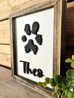 Pet Paw Print Memorial Sign | Dog Print | Home Pet Sign | Wood Signs | Wood Wall Art -The Farmer’s Wife WI Deals Store 418227878 280366404939961 4244896670033862072 n