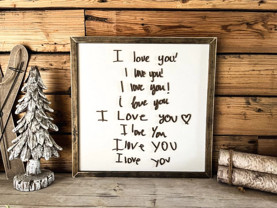 Custom Kids Handwriting Sign | Raised Lettering | Personalized Handwritten Sign 2 Custom Kids Handwriting Sign | Raised Lettering | Personalized Handwritten Sign - Image 2