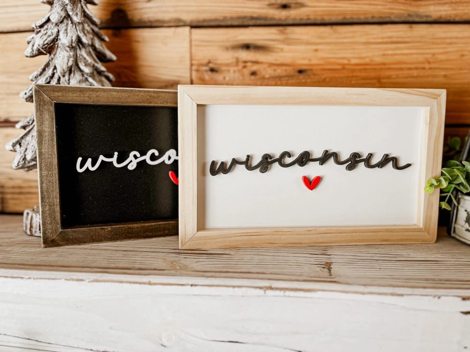 Wisconsin Sign | Wisconsin Art | Wisconsin Decor | Wisconsin Gifts 4 Wisconsin Sign | Wisconsin Art | Wisconsin Decor | Wisconsin Gifts - Image 4