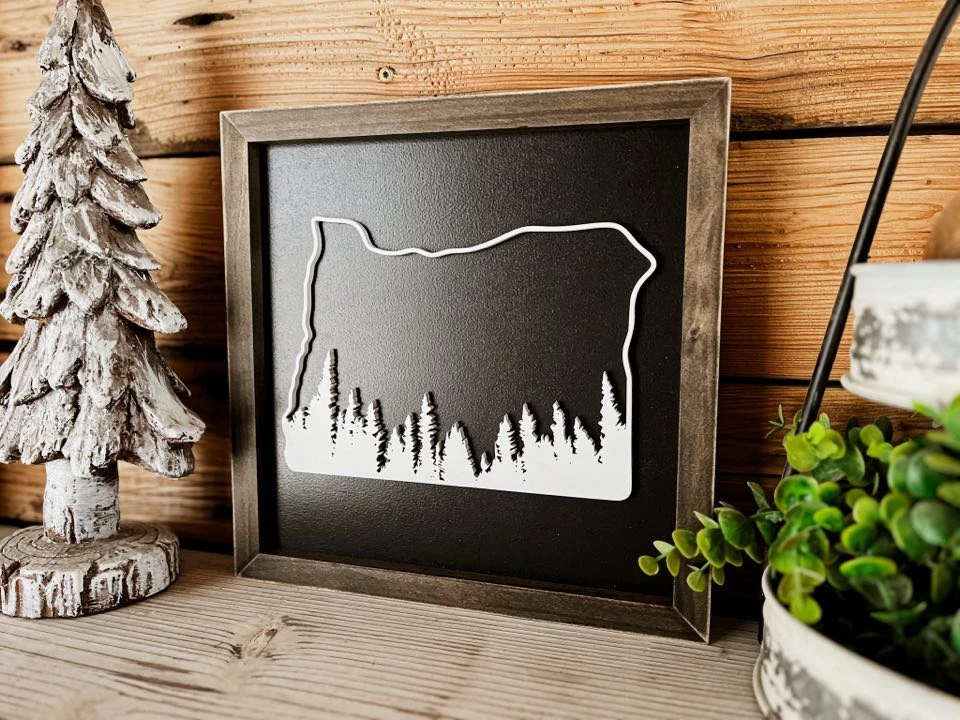 Oregon Art | Oregon Forest Sign | Oregon Home Decor | Oregon Gifts | Mt Hood Oregon Sign 2 Oregon Art | Oregon Forest Sign | Oregon Home Decor | Oregon Gifts | Mt Hood Oregon Sign - Image 2