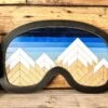 Mountain Mosaic Wall Art | Ski Art | Snowboard Art | Snowboarding Gift | Mountain Wall Art | Ski Goggles Mosaic Art