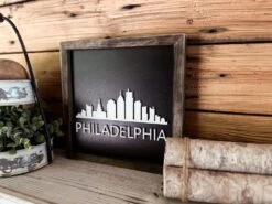 Philadelphia Skyline Art | Pennsylvania Sign | Philadelphia Home Decor | Pennsylvania Gifts | Skyline Sign -The Farmer’s Wife WI Deals Store 418726506 1393029741348647 940580180239460425 n