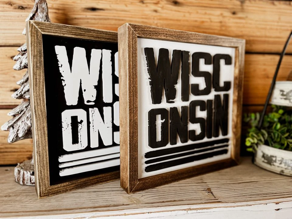 Wisconsin Sign | Wisconsin Art | Wisconsin Home Decor | Wisconsin Gifts 5 Wisconsin Sign | Wisconsin Art | Wisconsin Home Decor | Wisconsin Gifts - Image 5
