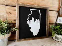 Illinois Sign With Chicago Skyline 3D Cutout 7 Illinois Sign With Chicago Skyline 3D Cutout -The Farmer’s Wife WI Deals Store 419123016 964736488418443 6524405314716689485 n