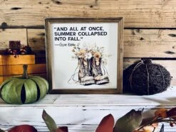 Oscar Wilde Fall Quote Sign | Framed Autumn Wall Art | UV Printed Boots With Flowers | Farmhouse Fall Decor | 12x12 Rustic Sign 12 Oscar Wilde Fall Quote Sign | Framed Autumn Wall Art | UV Printed Boots With Flowers | Farmhouse Fall Decor | 12x12 Rustic Sign -The Farmer’s Wife WI Deals Store 41fc34d5 2753 4621 940c cb5f01327fd0