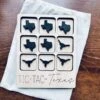 Texas Tic Tac Toe Board With Texas Longhorn