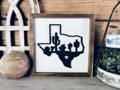 Texas Sign With Cactus | Small Shelf Decor 12 Texas Sign With Cactus | Small Shelf Decor -The Farmer’s Wife WI Deals Store 448142271 490720606727273 1882666107760175829 n