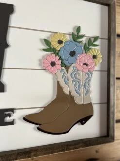 Western Child Name Sign | Shiplap Sign | Cowboy Boots With Flowers Sign -The Farmer’s Wife WI Deals Store 448247484 1141711443800262 2080468118069154505 n
