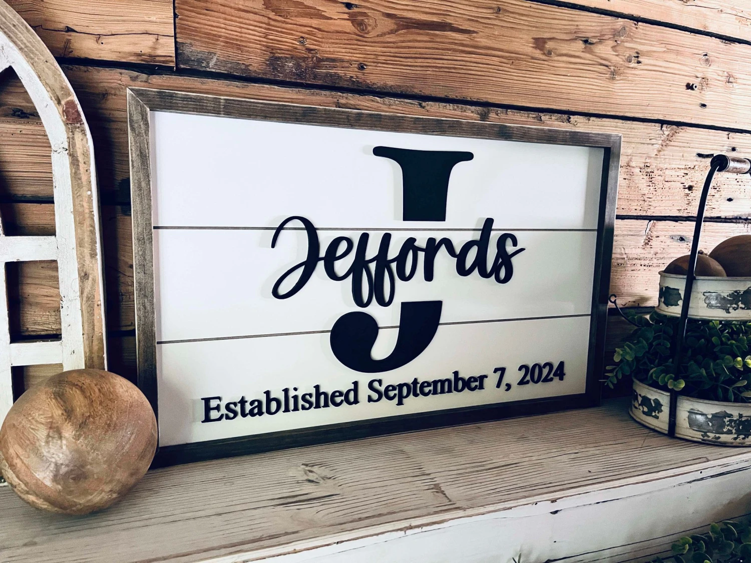 Personalized Last Name Shiplap Sign | Last Name And Established Date Sign | Wedding And Anniversary Gift 2 Personalized Last Name Shiplap Sign | Last Name And Established Date Sign | Wedding And Anniversary Gift - Image 2