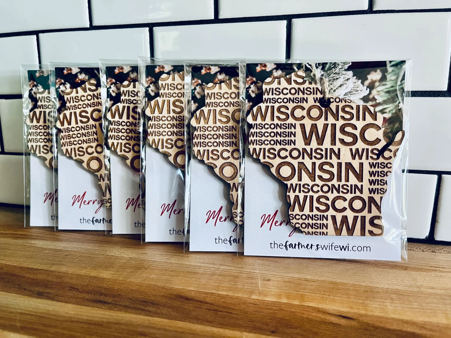 Wisconsin Christmas Ornament | Wisconsin Word Art 3 Wisconsin Christmas Ornament | Wisconsin Word Art - Image 3