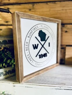 Wisconsin Bonfires | Wisconsin Art | Wisconsin Home Sign | Wisconsin Home Decor | Wisconsin Gifts -The Farmer’s Wife WI Deals Store 47dca72a 6574 43a8 bb0d 9a3ec6ec55f4
