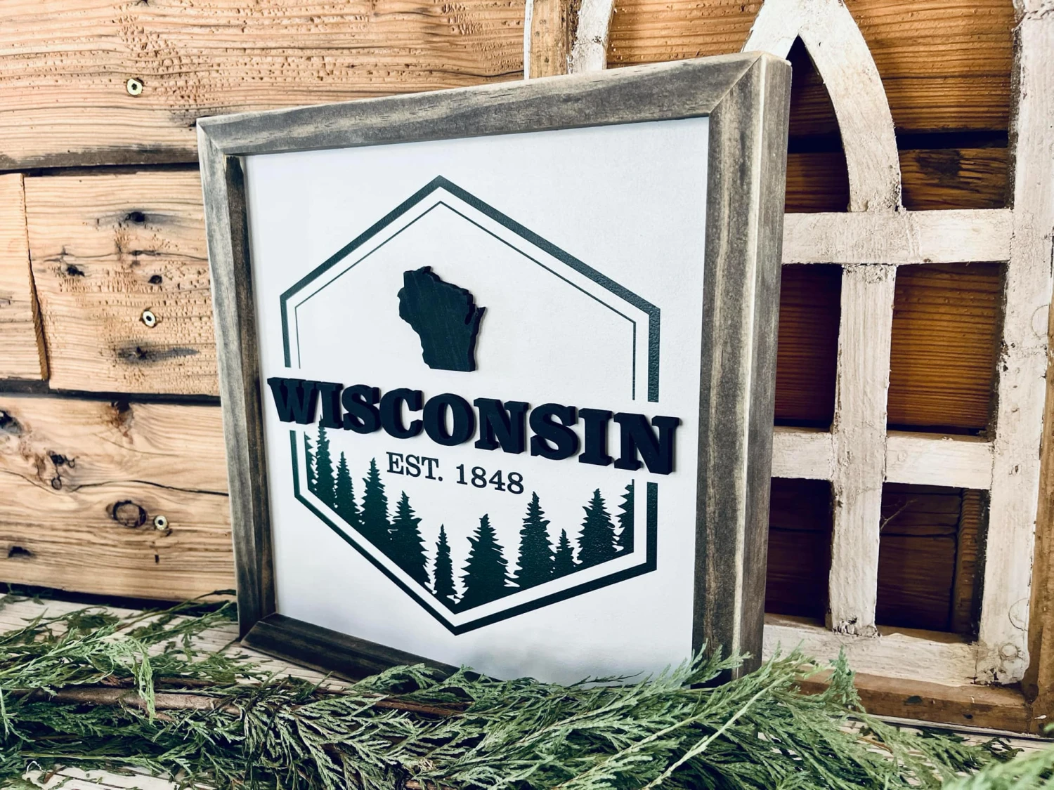 Wisconsin Sign | Wisconsin Art | Home Decor | Wisconsin Gifts | Wisconsin Northwoods State Sign 4 Wisconsin Sign | Wisconsin Art | Home Decor | Wisconsin Gifts | Wisconsin Northwoods State Sign - Image 4