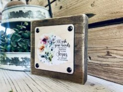Wash Your Hands And Say Your Prayers Sign – Christian Bathroom Decor – Rustic Floral Wood Block Sign – Farmhouse Style Religious Wall Art – Jesus And Germs Quote -The Farmer’s Wife WI Deals Store 54c5fd31 40ef 4b94 8a45 9b6b3ee77108