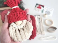 Macrame Gnome Ornament DIY KIT -The Farmer’s Wife WI Deals Store 54f2a41437202916307603d2f8d01f55767884e722fa7234dd290851fccbe9ce