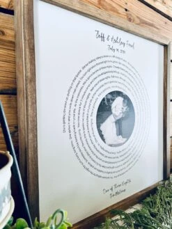 Personalized Wedding Song Lyric Print With Photo - Custom Anniversary Gift, First Dance Song, Framed Keepsake, Wedding Decor 10 Personalized Wedding Song Lyric Print With Photo - Custom Anniversary Gift, First Dance Song, Framed Keepsake, Wedding Decor -The Farmer’s Wife WI Deals Store 5c04446d 0d70 405e 88f6 a52c1beef31a