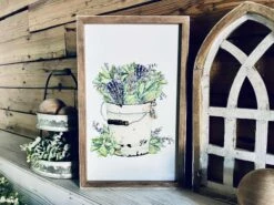 Farm To Table Herb Kitchen Sign Set – Framed Botanical Wall Art – Fresh Picked Herbs, Parsley Sage Mint Basil Thyme – Rustic Farmhouse Kitchen Decor -The Farmer’s Wife WI Deals Store 5c1849e1 80e9 4c8d 9a69 01e1b1231e7c