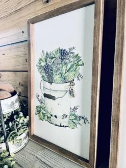 Farm To Table Herb Kitchen Sign Set – Framed Botanical Wall Art – Fresh Picked Herbs, Parsley Sage Mint Basil Thyme – Rustic Farmhouse Kitchen Decor -The Farmer’s Wife WI Deals Store 6825ca87 8052 4818 93a6 c101aeb26fca