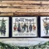 Vintage Flower Market Sign Set – Dried Floral Wall Art – Botanical Farmhouse Decor – Framed Herb Bouquet Prints – Kitchen Or Garden Art