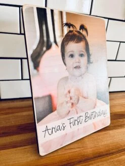 Custom First Birthday Photo Shelf Sitter | Personalized Baby Picture On Wood 8 Custom First Birthday Photo Shelf Sitter | Personalized Baby Picture On Wood -The Farmer’s Wife WI Deals Store 6fcbcb90 d565 4586 9da9 e19d1470d72a
