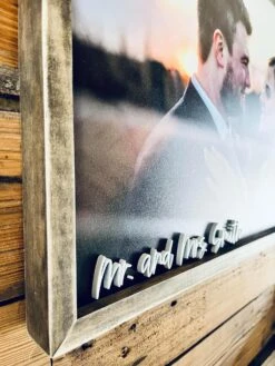 Personalized UV Printed Wedding Photo On Wood | Rustic Farmhouse Chic Custom Framed Art | Wedding Keepsake | Customizable Frame Color -The Farmer’s Wife WI Deals Store 7111846c ace2 430a 99e6 17cb4c3d9dc8 d7dfbc4d dfbe 44e8 8d69 18b9fb84e86c