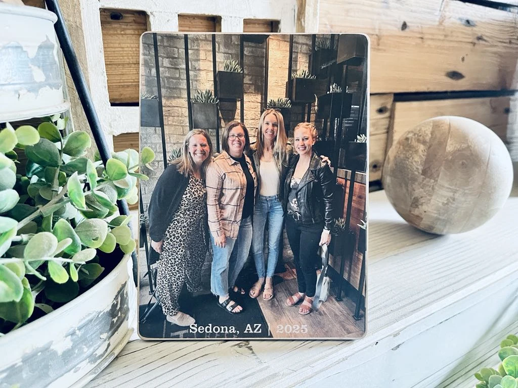 Personalized Photo Printed On Wood | Custom Family, Friends, Or Vacation Photo Gift | Girls Trip Keepsake | Unique Wood Photo Keepsake 1 Personalized Photo Printed On Wood | Custom Family, Friends, Or Vacation Photo Gift | Girls Trip Keepsake | Unique Wood Photo Keepsake