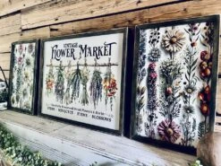Vintage Flower Market Sign Set – Wildflower Wall Art – Botanical Framed Prints – Garden-Inspired Farmhouse Decor – UV Printed Wood Signs 21 Vintage Flower Market Sign Set – Wildflower Wall Art – Botanical Framed Prints – Garden-Inspired Farmhouse Decor – UV Printed Wood Signs -The Farmer’s Wife WI Deals Store 754eff15 6585 4116 986e 3cab2796ef14