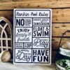 Custom Pool Rules Acrylic Sign | Personalized Family Fun Wall Art | No Running, Sunscreen, Relax & Unwind Decor | Unique Gift For Poolside | Beach House Wall Decor