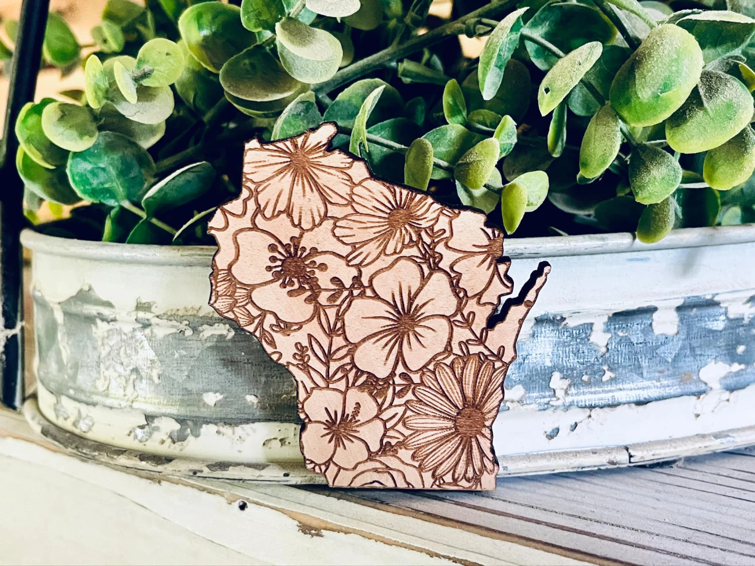 Wisconsin Floral Magnet 1 Wisconsin Floral Magnet