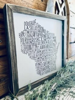 Wisconsin Counties Word Art Sign 15 Wisconsin Counties Word Art Sign -The Farmer’s Wife WI Deals Store 7a78a4ee e231 4078 af82 961b0038b9b3