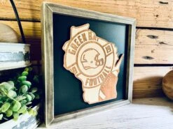 Wisconsin Green Bay Packer Themed Sign | Wisconsin Art | Wisconsin Home Decor | Wisconsin Gifts -The Farmer’s Wife WI Deals Store 814bfbb9 ded6 4bdf a792 3634c657b39f