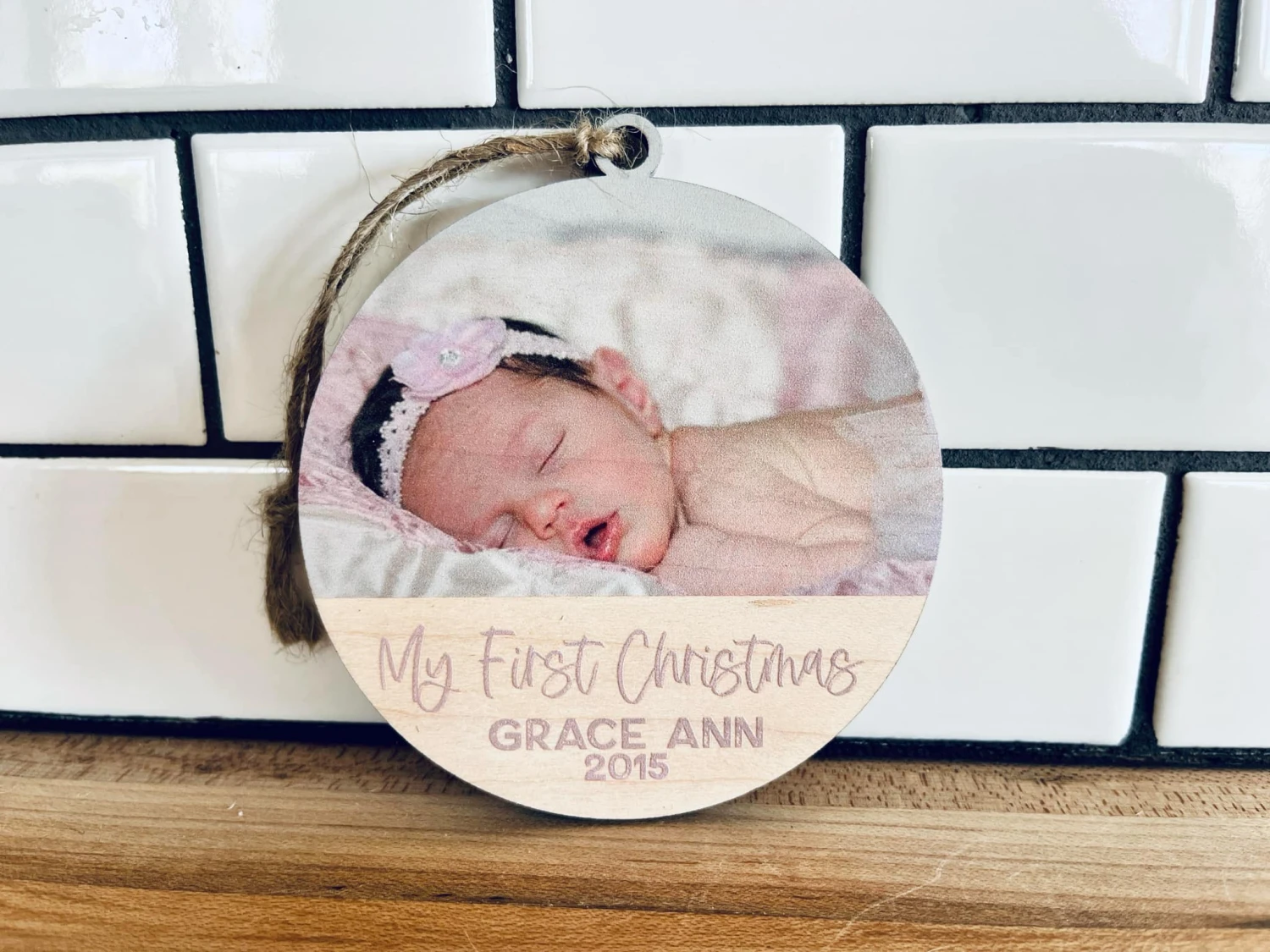 Personalized Photo Ornament – Custom Picture Keepsake, Memorial, Baby’s First Christmas, Anniversary Gift, UV Printed On Maple Wood 1 Personalized Photo Ornament – Custom Picture Keepsake, Memorial, Baby’s First Christmas, Anniversary Gift, UV Printed On Maple Wood