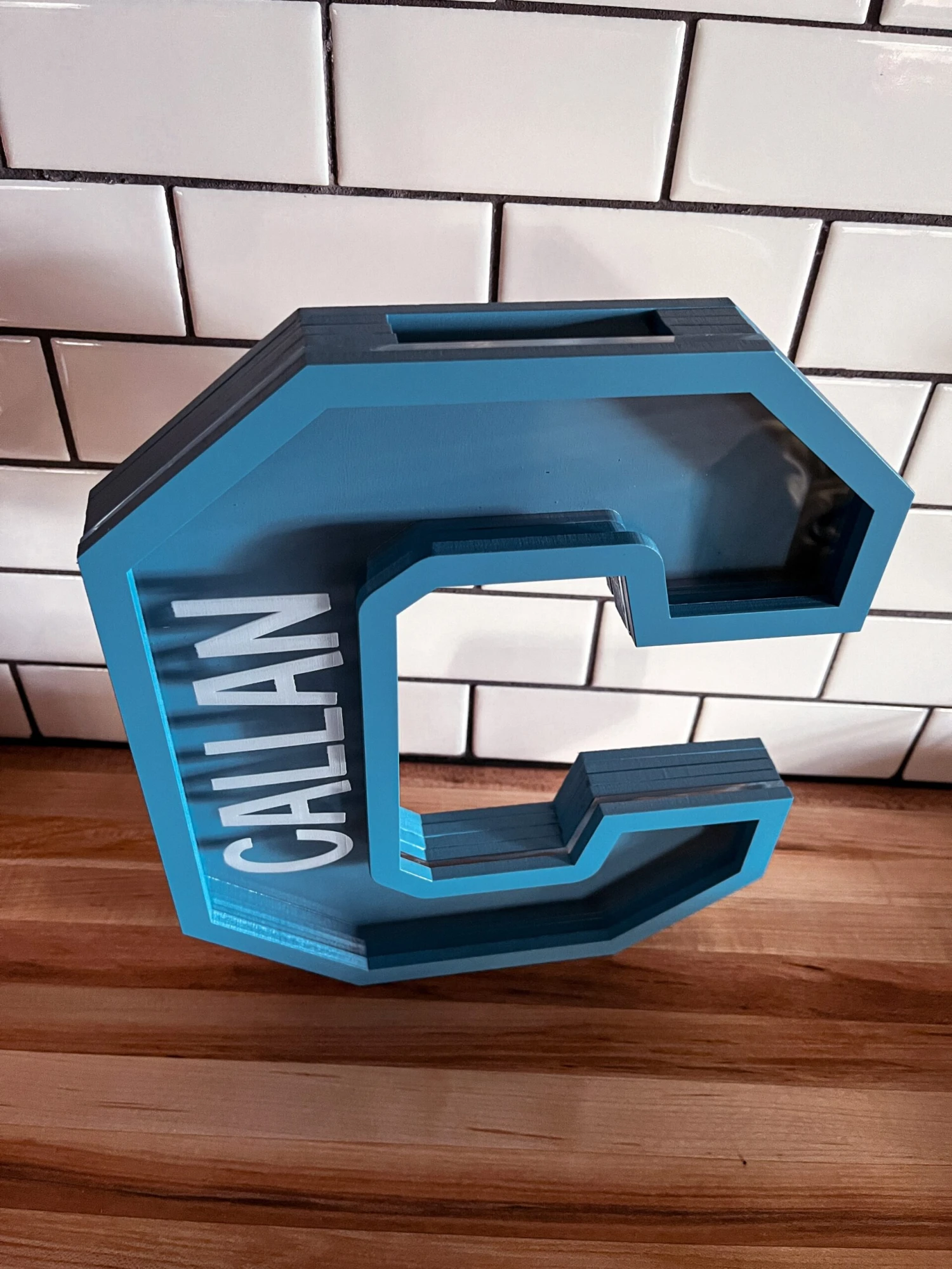 Piggy Bank With Engraved Acrylic 2 Piggy Bank With Engraved Acrylic - Image 2