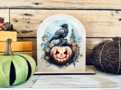 Halloween Crow And Pumpkin Wood Sign | Gothic Fall Decor | Spooky Jack-O'-Lantern Tabletop Display | Rustic Halloween Shelf Sitter 9 Halloween Crow And Pumpkin Wood Sign | Gothic Fall Decor | Spooky Jack-O'-Lantern Tabletop Display | Rustic Halloween Shelf Sitter -The Farmer’s Wife WI Deals Store 8a03a4a8 26dc 40ff 9ccf 7f66f1408f29 6bc1a2f6 8562 403d bf45 790b936e9138