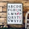 READY TO SHIP - Alphabet I Love You Farmhouse Sign | Nursery Sign | Playroom Sign