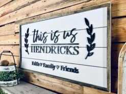 Personalized "This Is Us" Family Name Sign | Custom Farmhouse Wall Decor -The Farmer’s Wife WI Deals Store 931faac4 80cf 4991 8cd0 422e0f1033a8
