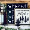 Where The Treetops Glisten Christmas Sign | Farmhouse Winter Sign