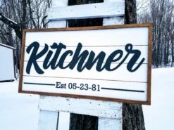 Personalized Raised Lettering Last Name Sign On Shiplap 13 Personalized Raised Lettering Last Name Sign On Shiplap -The Farmer’s Wife WI Deals Store A