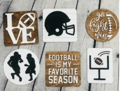 Football Tiered Tray Decor | Tiered Tray Signs | Tiered Tray Decor Fall | Tiered Tray Decor | Tiered Tray Decor Bundle |Tier Tray DIY Kit
