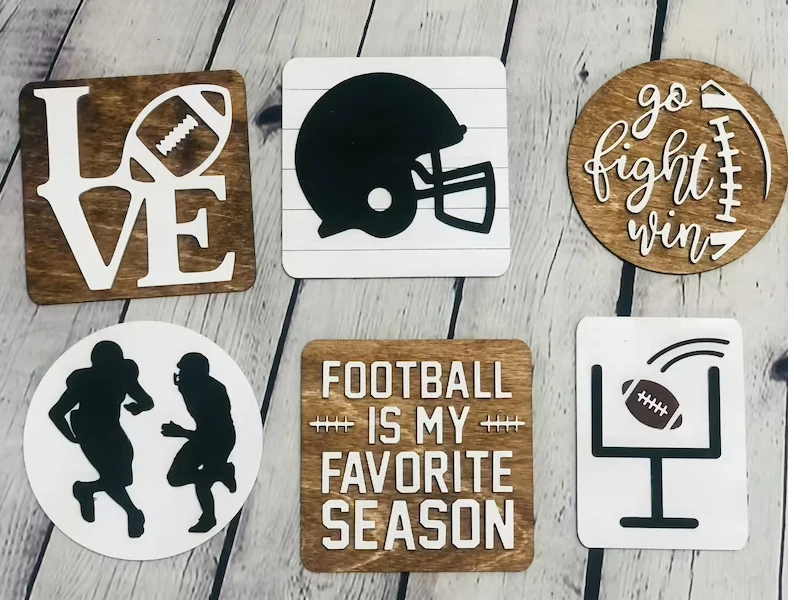 Football Tiered Tray Decor | Tiered Tray Signs | Tiered Tray Decor Fall | Tiered Tray Decor | Tiered Tray Decor Bundle |Tier Tray DIY Kit 1 Football Tiered Tray Decor | Tiered Tray Signs | Tiered Tray Decor Fall | Tiered Tray Decor | Tiered Tray Decor Bundle |Tier Tray DIY Kit