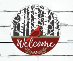 Cardinal Round DIY Sign Kit | DIY Paint Party Set