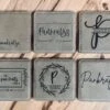 Personalized Coasters | Leather Coasters | Set Of 6 Square Leather Coasters | Personalized Gifts