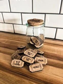 Date Night Activity Tokens | Jar Of Dates | Valentines Day Gift | Anniversary Gift 5 Date Night Activity Tokens | Jar Of Dates | Valentines Day Gift | Anniversary Gift -The Farmer’s Wife WI Deals Store DateNightTokens 1