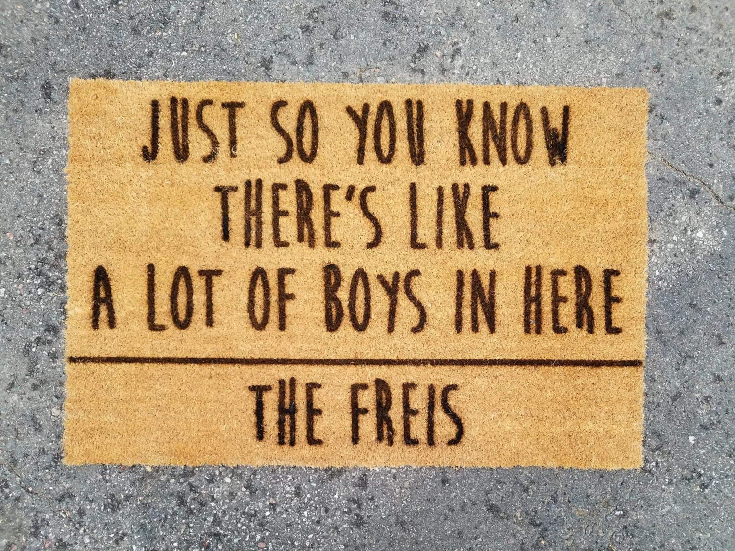 Personalized Family Name - Lots Of Boys | Funny Coir Door Mat 1 Personalized Family Name - Lots Of Boys | Funny Coir Door Mat