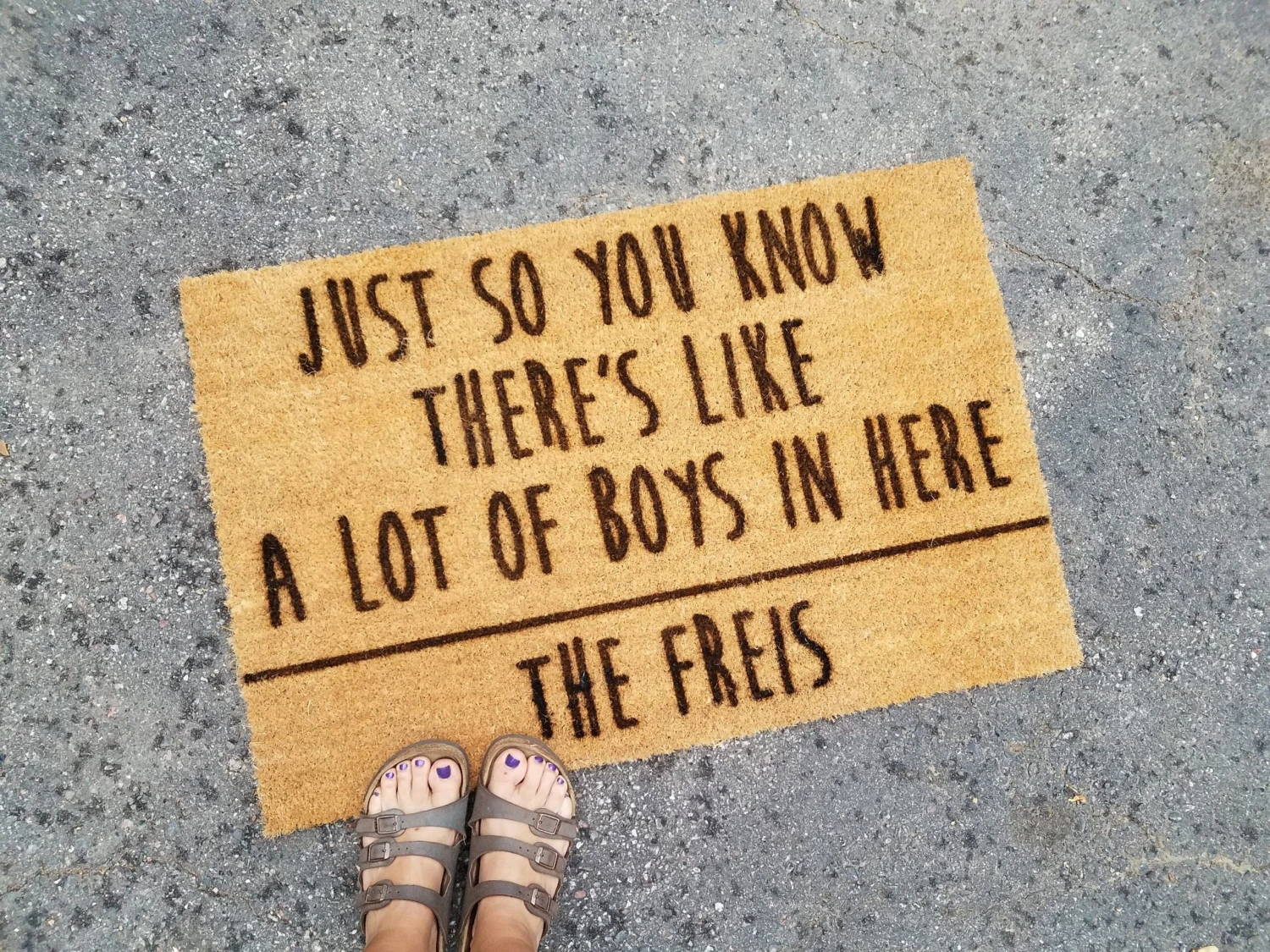 Personalized Family Name - Lots Of Boys | Funny Coir Door Mat 2 Personalized Family Name - Lots Of Boys | Funny Coir Door Mat - Image 2