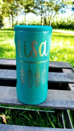 Personalized Engraved Slim Can Insulated Canister - Brumate -The Farmer’s Wife WI Deals Store Engraved Brumate Slim Can6
