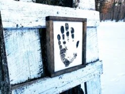 Custom Handprint Engraved Sign 5 Custom Handprint Engraved Sign -The Farmer’s Wife WI Deals Store Engraved Handprint3