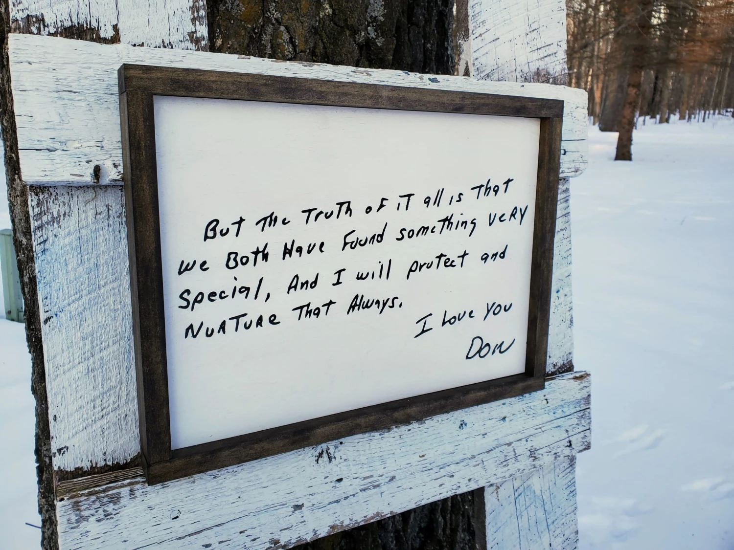 Custom Handwritten Note - Engraved Sign 2 Custom Handwritten Note - Engraved Sign - Image 2