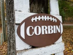 Personalized 3D Cutout Sports Decor Sign With Child's Name | Sports Medal Display 12 Personalized 3D Cutout Sports Decor Sign With Child's Name | Sports Medal Display -The Farmer’s Wife WI Deals Store Football with Name2 099f76f5 6416 4cdf a763 a08f9de5af1a